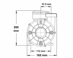 LX WTC 50M Spa Circulatiepomp 0,33 PK -Winkel Voor Zwembadbenodigdheden 1808.3 1