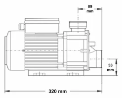 LX TDA50 Spa Circulatiepomp 0,5 PK 18 LX TDA50 Spa Circulatiepomp 0,5 PK -Winkel Voor Zwembadbenodigdheden 1995.2