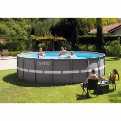 Intex Ultra Frame XTR Pool - 549 X 132 Cm - Met Zandfilterpomp En Accessoires 10 Intex Ultra Frame XTR Pool - 549 X 132 Cm - Met Zandfilterpomp En Accessoires -Winkel Voor Zwembadbenodigdheden 26332 in use 1
