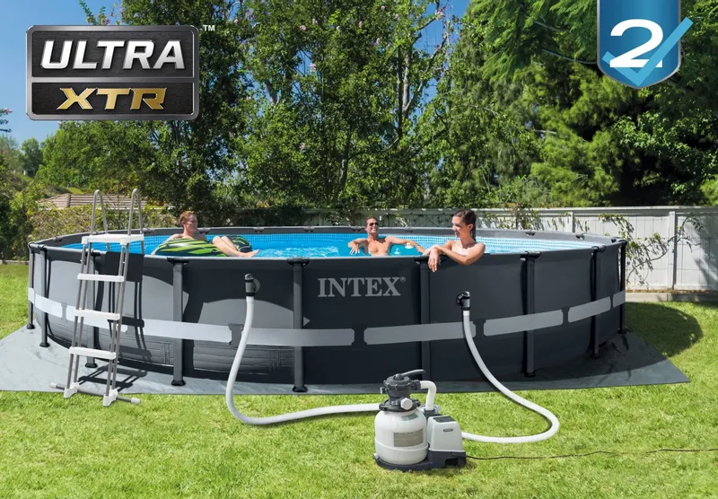 Intex Ultra Frame XTR Pool - 610 X 122 Cm - Met Zandfilterpomp En Accessoires 12 Intex Ultra Frame XTR Pool - 610 X 122 Cm - Met Zandfilterpomp En Accessoires - Afbeelding 10