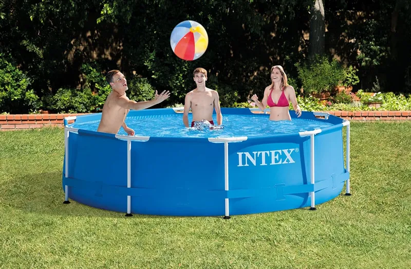 Intex Metal Frame Pool - 305 X 76 Cm 4 Intex Metal Frame Pool - 305 X 76 Cm - Afbeelding 2