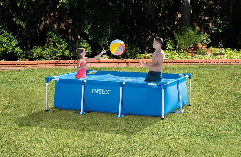 Intex Metal Frame Pool - 220 X 150 X 60 Cm 4 Intex Metal Frame Pool - 220 X 150 X 60 Cm - Afbeelding 2