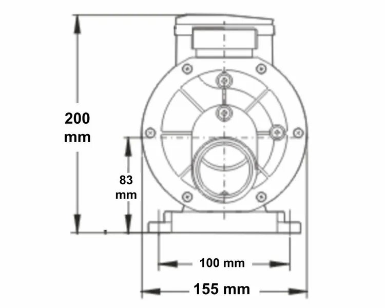 LX TDA50 Spa Circulatiepomp 0,5 PK 11 LX TDA50 Spa Circulatiepomp 0,5 PK - Afbeelding 9