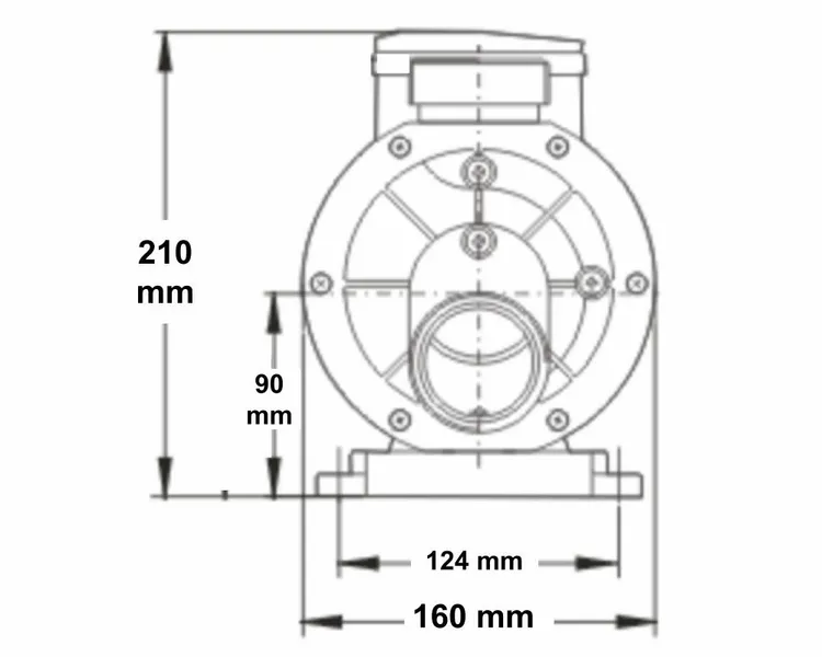 LX TDA75 Spa Circulatiepomp 0,75 PK 10 LX TDA75 Spa Circulatiepomp 0,75 PK - Afbeelding 8