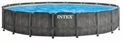 Bestsellers 1 Intex Prism Frame Pool Greywood - 549 X 122 Cm – Met Filterpomp En Accessoires