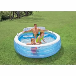 Intex Family Lounge Pool Kinderzwembad 224 X 216 X 76 Cm -Winkel Voor Zwembadbenodigdheden 57190 1