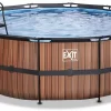 EXIT TOYS EXIT Wood Zwembad - 427 X 122 Cm - Met Zandfilterpomp En Trap -Winkel Voor Zwembadbenodigdheden 650 1200 exit 30 27 14 10 int 1
