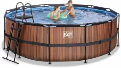 EXIT TOYS EXIT Wood Zwembad - 427 X 122 Cm - Met Zandfilterpomp En Trap -Winkel Voor Zwembadbenodigdheden 680 1200 exit 30 27 14 10 int 4
