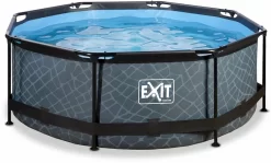 EXIT TOYS EXIT Stone Zwembad - 244 X 76 Cm - Met Filterpomp