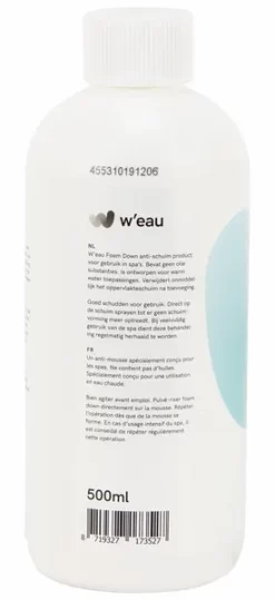W'eau Foam Down Ontschuimingsmiddel - 500 Ml -Winkel Voor Zwembadbenodigdheden 789 2 1