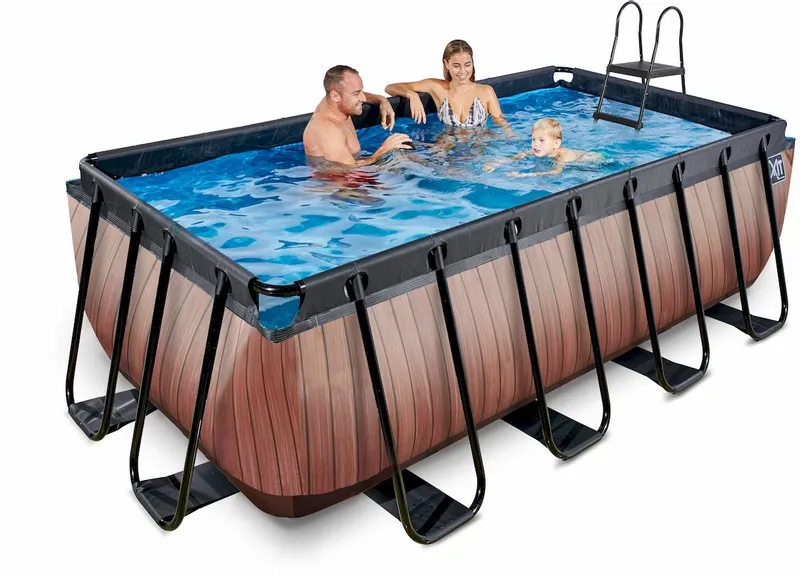 EXIT TOYS EXIT Wood Zwembad - 400 X 200 X 122 Cm - Met Zandfilterpomp En Trap 7 EXIT TOYS EXIT Wood Zwembad - 400 X 200 X 122 Cm - Met Zandfilterpomp En Trap - Afbeelding 5