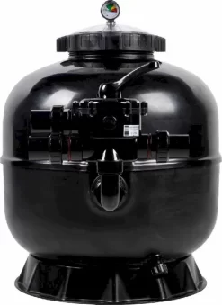 W'eau SPO-500 Polyester Side Mount Zandfilter 10m³ -Winkel Voor Zwembadbenodigdheden 900 655 sidemount fullyblack 3