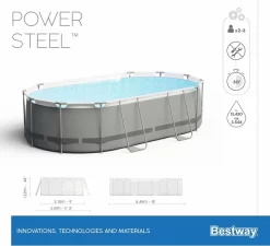 Bestway Power Steel Oval Zwembad - 549 X 274 X 122 Cm - Met Filterpomp En Accessoires 24 Bestway Power Steel Oval Zwembad - 549 X 274 X 122 Cm - Met Filterpomp En Accessoires -Winkel Voor Zwembadbenodigdheden 900 989 56710 01 power steel