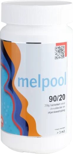 Melpool Kleine Chloortabletten 20 Grams 1 Kg