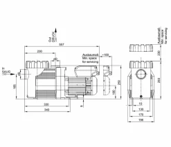 Speck Badu Prime Eco VS Variabele Zwembadpomp -Winkel Voor Zwembadbenodigdheden badu 90 doorsnede 1