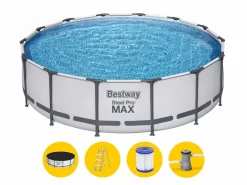 Bestway Steel Pro MAX Zwembad - 427 X 107 Cm - Met Filterpomp En Accessoires