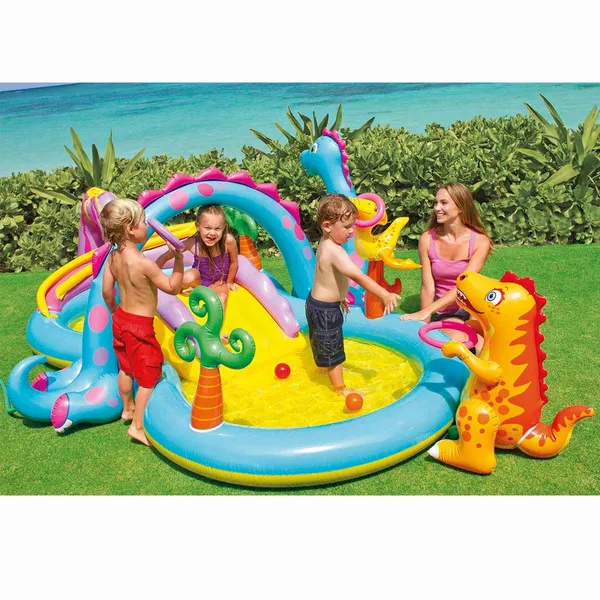Intex Dinoland Play Center Kinderzwembad 302 X 229 X 112 Cm 4 Intex Dinoland Play Center Kinderzwembad 302 X 229 X 112 Cm - Afbeelding 2