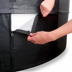 EXIT TOYS EXIT Leather Premium Opbouw Spa - 2-4 Persoons -Winkel Voor Zwembadbenodigdheden exit leather premium 4 opblaasbare spa materiaal