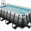 EXIT TOYS EXIT Black Leather Zwembad - 400 X 200 X 122 Cm - Met Zandfilterpomp En Trap 2 EXIT TOYS EXIT Black Leather Zwembad - 400 X 200 X 122 Cm - Met Zandfilterpomp En Trap -Winkel Voor Zwembadbenodigdheden exit black leather zwembad 400 x 200 x 122 cm