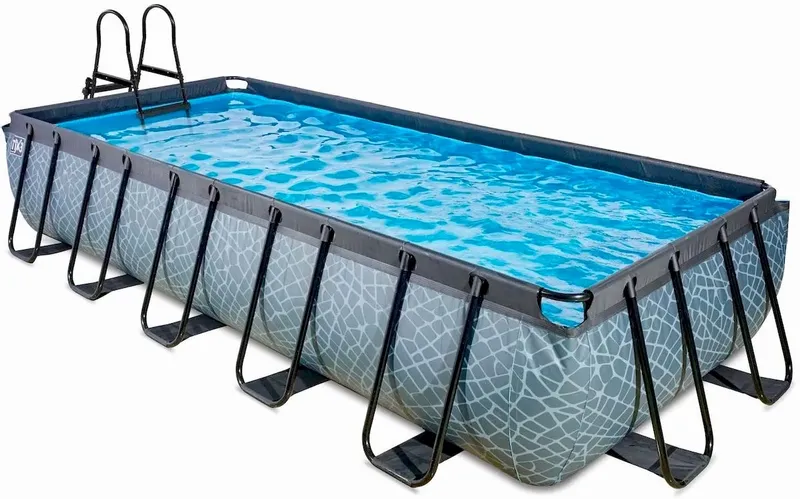 EXIT TOYS EXIT Stone Zwembad - 540 X 250 X 100 Cm - Met Zandfilterpomp En Trap 3 EXIT TOYS EXIT Stone Zwembad - 540 X 250 X 100 Cm - Met Zandfilterpomp En Trap