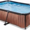 EXIT TOYS EXIT Wood Zwembad - 220 X 150 X 65 Cm - Met Filterpomp 1 EXIT TOYS EXIT Wood Zwembad - 220 X 150 X 65 Cm - Met Filterpomp -Winkel Voor Zwembadbenodigdheden exit wood zwembad