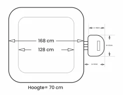 NetSpa Aspen Opblaasbare Spa - 4 Persoons 15 NetSpa Aspen Opblaasbare Spa - 4 Persoons -Winkel Voor Zwembadbenodigdheden netspa aspen afmetingen
