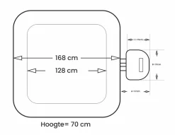 NetSpa Caïman Opblaasbare Spa - 4 Persoons -Winkel Voor Zwembadbenodigdheden netspa caiman afmetingen