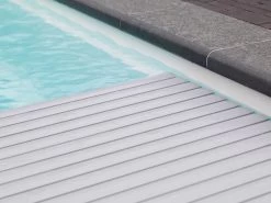 Roldeck PVC Grijze Lamellen