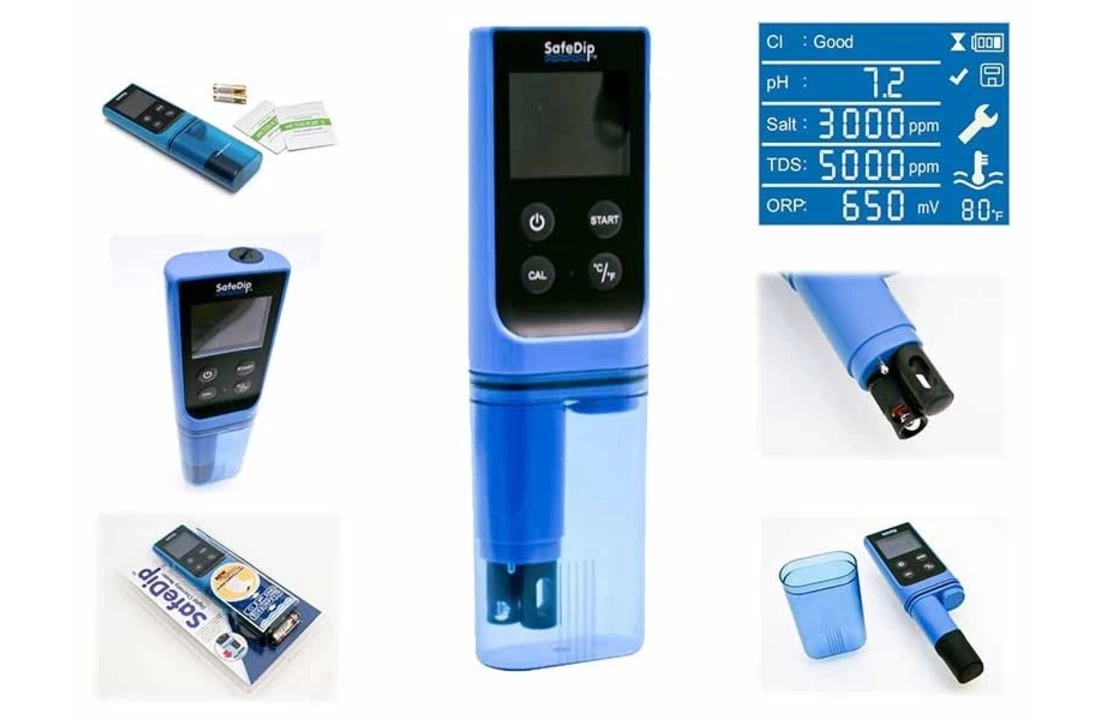 Safedip SafeDip 6-in-1 Digitale Zwembadwater Analyse 4 Safedip SafeDip 6-in-1 Digitale Zwembadwater Analyse - Afbeelding 2